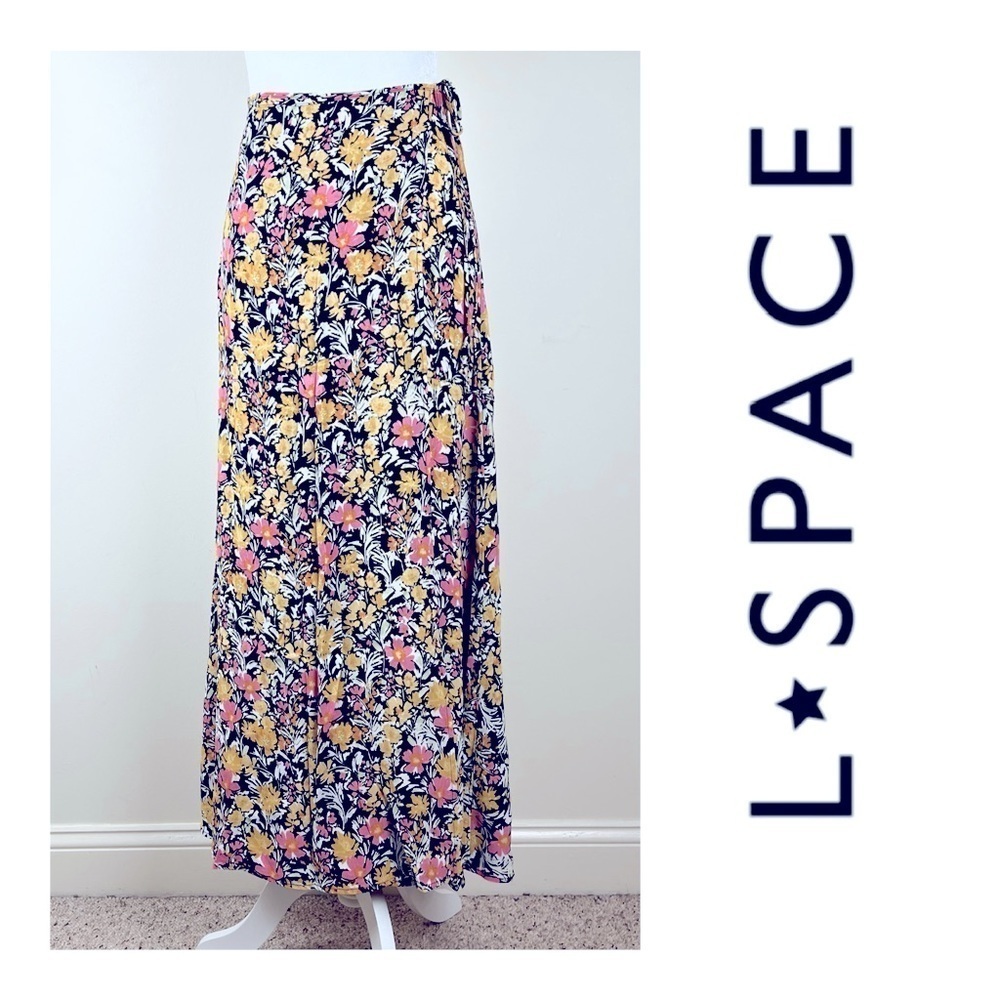 L*Space | Santi Floral Midi / Maxi Wrap Skirt | S